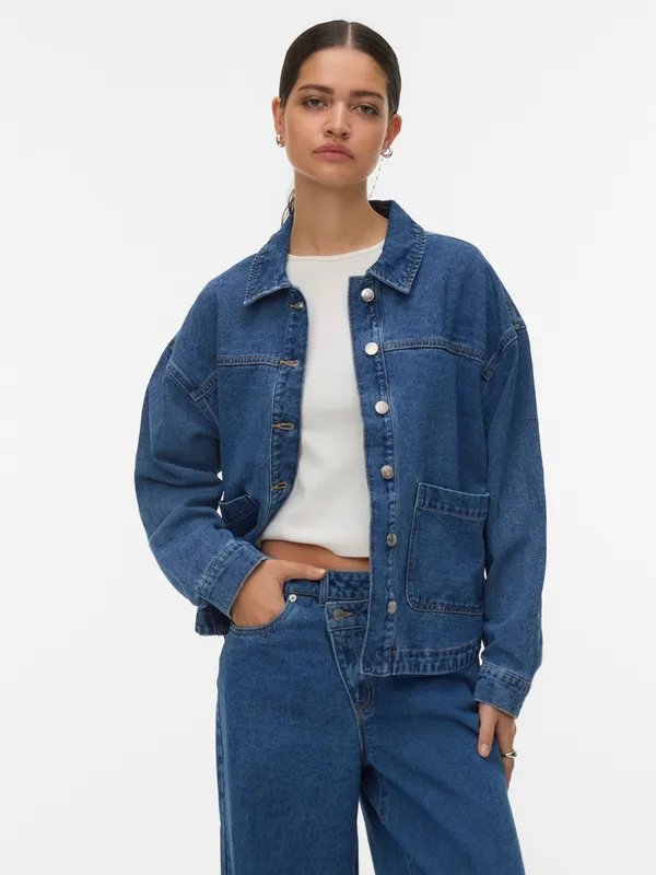 Vmjamie Ls Denim Shacket Mix G